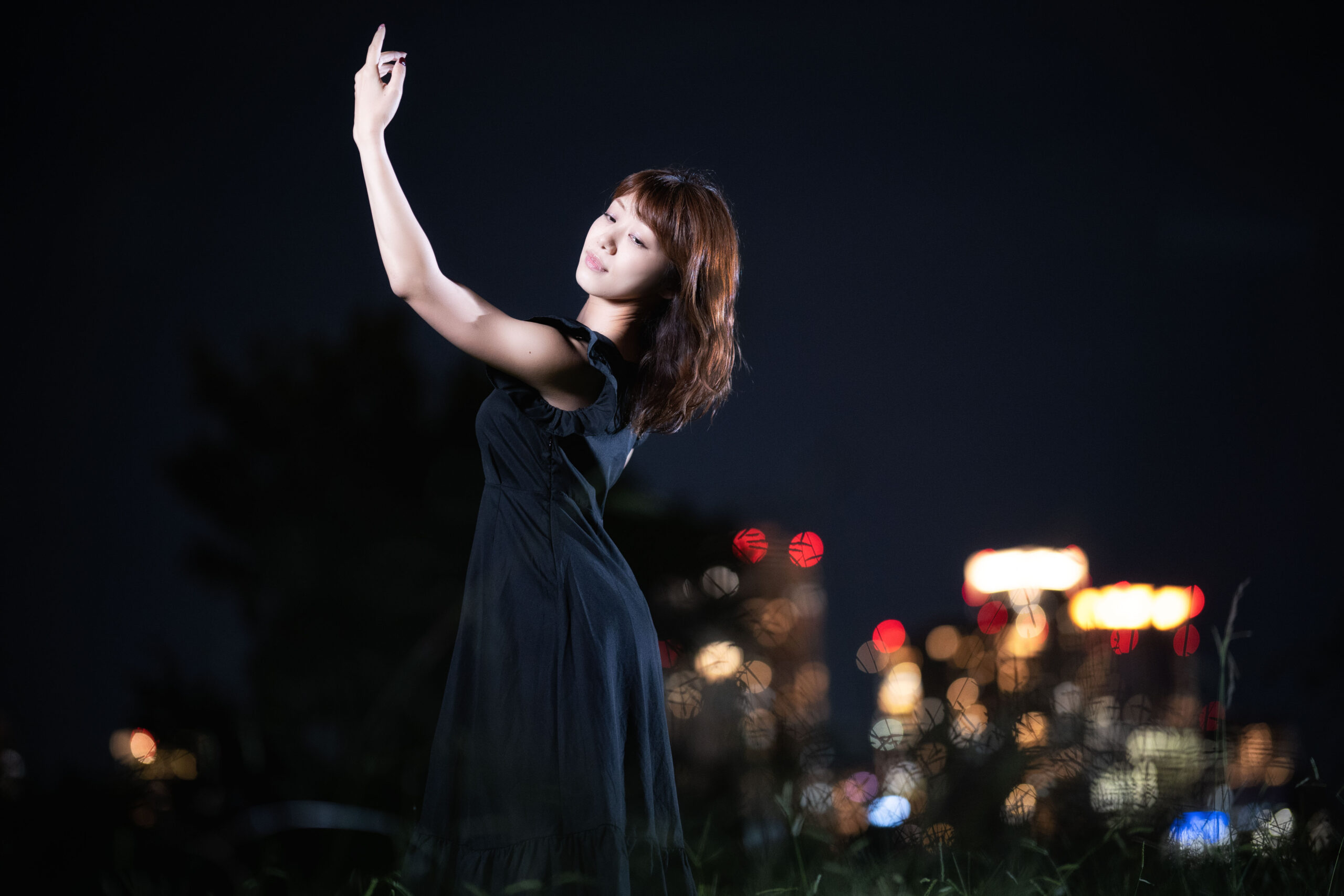 夜景ボケ